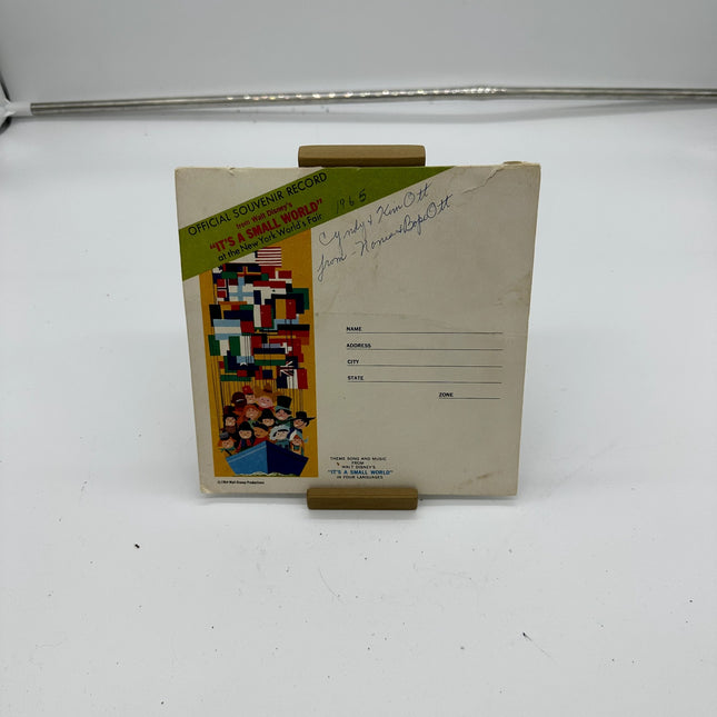 1964 New York World Fair Disney Official Souvenir Record Its a Small World 45rpm