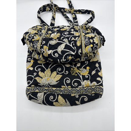 Vintage Vera Bradley Mediu Tote - Yellow Bird Tote Bag Retired Print NEW Set