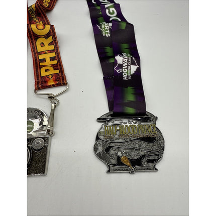 Harry Potter Hogwarts Running Club Race Medals Medallions W/ Lanyards Potterhead