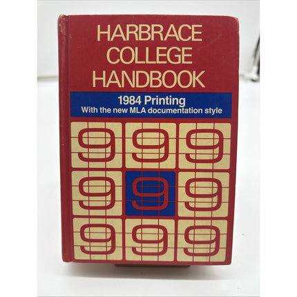 Harbrace College Handbook 1984 -1984 publication - Hardcover - VERY GOOD
