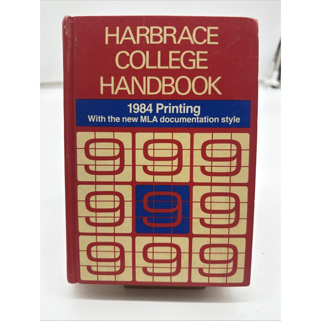 Harbrace College Handbook 1984 -1984 publication - Hardcover - VERY GOOD