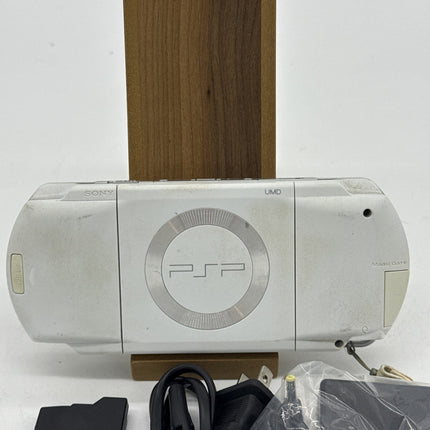Sony PSP-1000 Console White Japan Model PSP Tested Working W/ Charger, Memory,