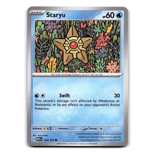 Staryu Common SV: Scarlet & Violet 151 120/165 NM