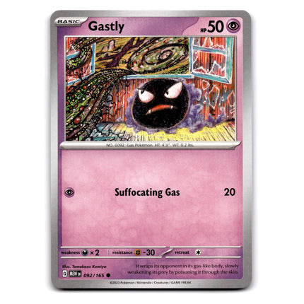 Gastly Common SV: Scarlet & Violet 151 092/165 NM