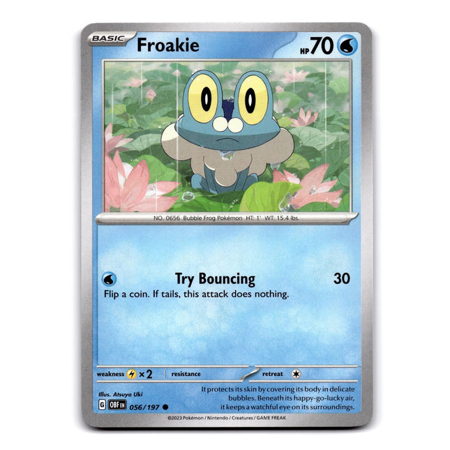 Froakie Common SV03: Obsidian Flames 056/197 NM