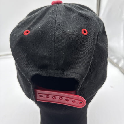 ROST Headwear Black/red Hat Snapback Ball Cap, HUSTL’N Adjustable, Flat Brim!