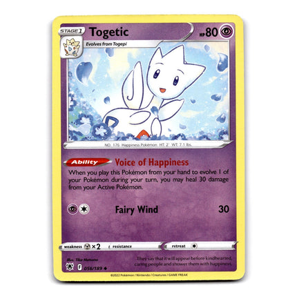 Togetic Uncommon SWSH10: Astral Radiance 056/189 NM