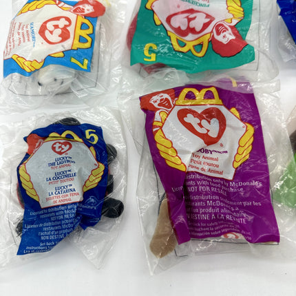 Lot Of Mixed Ty Tiny Babys Mcdonalds Lot Of 8 Sealed New