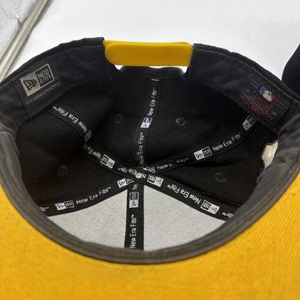 Pittsburgh Pirates New Era Fits Vintage SnapBack Cap Hat - Black Yellow