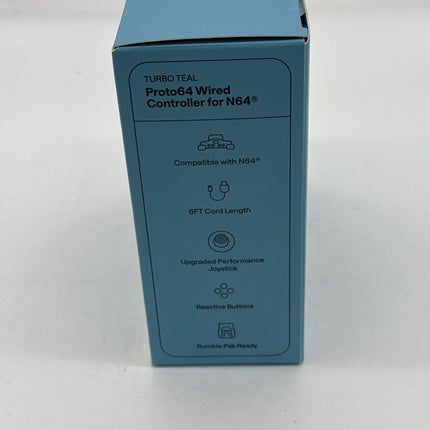Nintendo 64 High Quality Controller XYAB Proto64 Turbo Teal