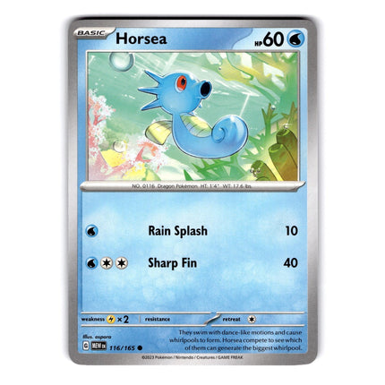 Horsea Common SV: Scarlet & Violet 151 116/165 NM