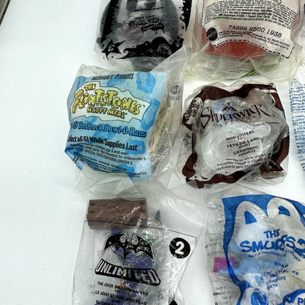 Lot of 11 Assorted MCdonalds Toy lot sealed batman flintstones flash mario