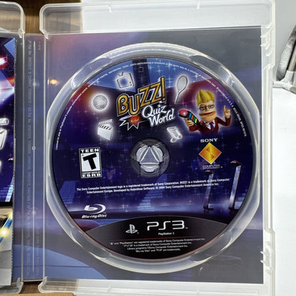Buzz Quiz World (Sony PlayStation 3 PS3) Game Only CIB Complete Tested Works
