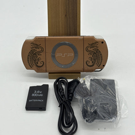 PSP-2000 Console Monster Hunter 2ndG Bronze Region Free japan SONY tested