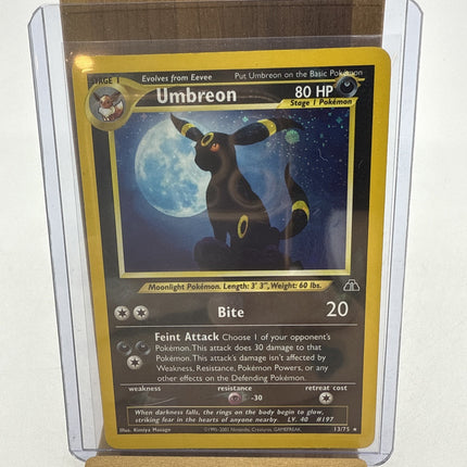 2001 Pokémon Neo Discovery Umbreon 13/75 Holo Ungraded NEVER PLAYED Nintendo