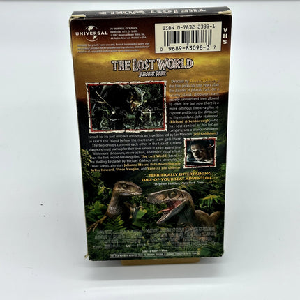 Vtg Jurassic Park II The Lost World VHS Tape Lenticular Hologram Poster Dinosaur