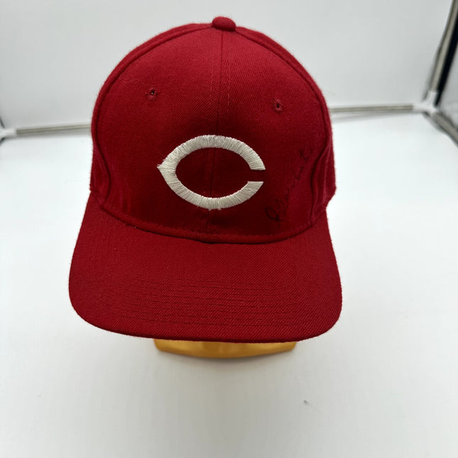 Signed Cincinnati Reds MLB Baseball Cap Hat Fitted (Most Likely George Foster)