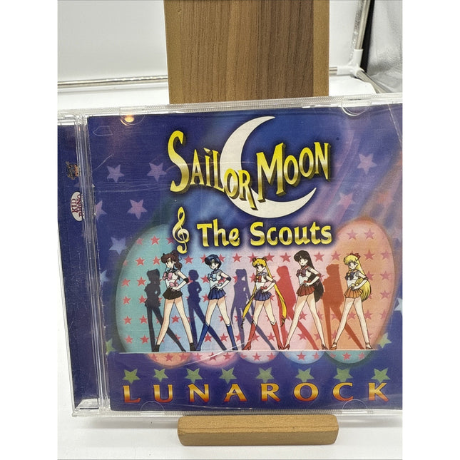 Vintage 90s Sailor Moon & The Scouts Lunarock Audio CD 1999 Pop Electro Anime /1