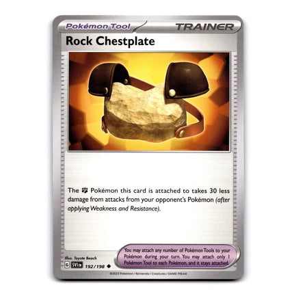 Rock Chestplate Uncommon SV01: Scarlet & Violet Base Set 192/198 NM