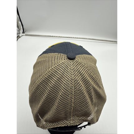 MICHIGAN WOLVERINES BLUE TRUCKER MESH HAT MVP AUTHENTIC NCAA FOOTBALL Vintage