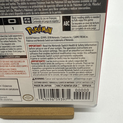 Pokemon Let's Go Eevee! - FIRST PRINT 00000 - Switch - Brand New - Switch