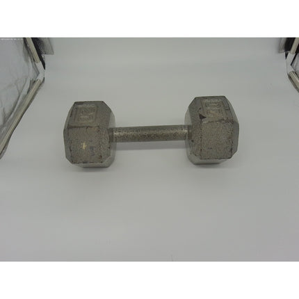 Vintage Single20 lbs CAST IORN DUMBBELL Trophy Doorstop Weight Lifting Barbell
