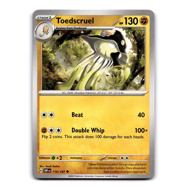 Toedscruel Uncommon SV03: Obsidian Flames 119/197 NM