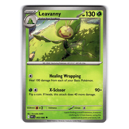 Leavanny Uncommon SV: White Flare 003/086 NM