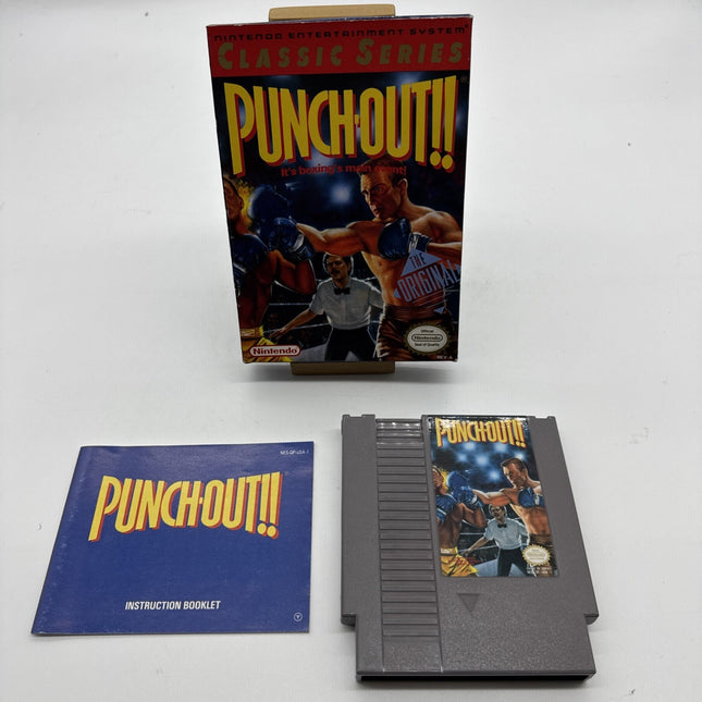Punch-Out!! (Nintendo NES 1990) COMPLETE IN BOX CIB TESTED AUTHENTIC