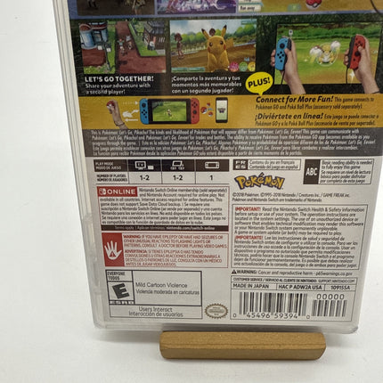 Pokemon: Let's Go, Pikachu! - Nintendo Switch FIRST PRINT!!! Mint