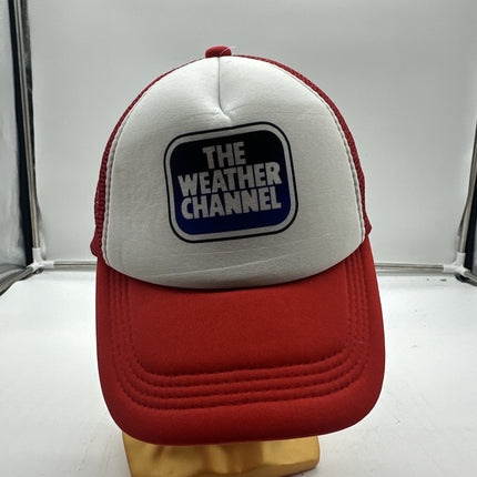 The Weather Channel Strapback Hat Blue One Size Colorblock Fahrenheit