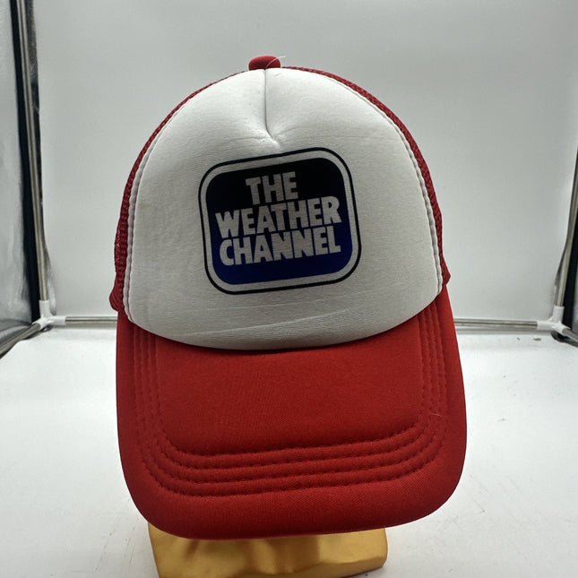 The Weather Channel Strapback Hat Blue One Size Colorblock Fahrenheit