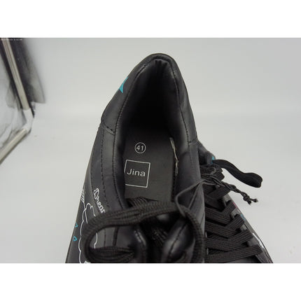 Brand Jina E.U Shoe Brand girl power decorative skater shoe art size 41 black