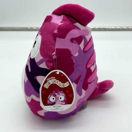 Squishmallow 8" Bronte The Chameleon Pink Camo Camouflage Plush NWT