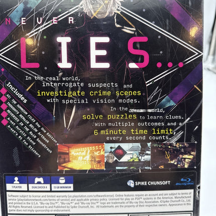 Ai: The Somnium Files Special Agent Edition - PS4 - SEALED NEW