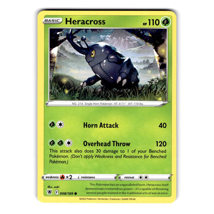 Heracross Common SWSH10: Astral Radiance 008/189 NM