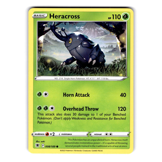 Heracross Common SWSH10: Astral Radiance 008/189 NM