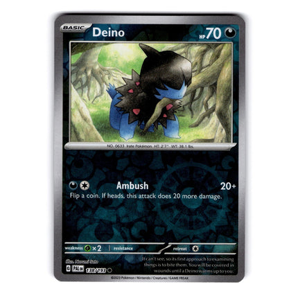 Deino Common SV02: Paldea Evolved 138/193 NM