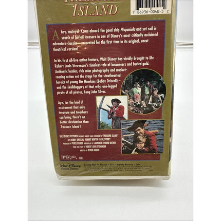 Treasure Island VHS Disney Clamshell Original Walt Disney Live Action