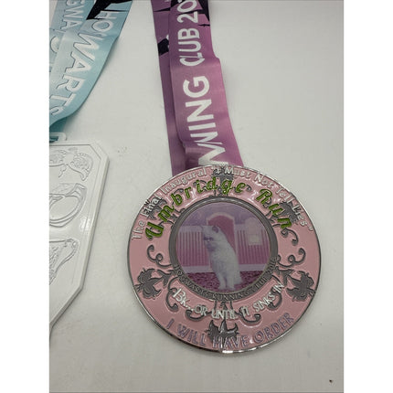 Harry Potter Hogwarts Running Club Race Medals Medallions W/ Lanyards Potterhead