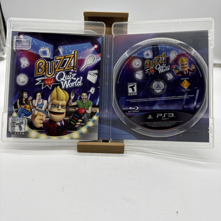 Buzz Quiz World (Sony PlayStation 3 PS3) Game Only CIB Complete Tested Works