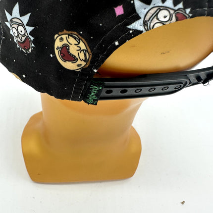 Rick N Morty Print black snapback hat, adjustable bioworld