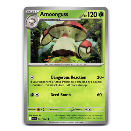 Amoonguss Uncommon SV: Black Bolt 011/086 NM