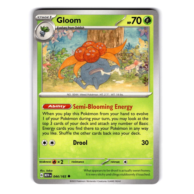 Gloom Uncommon SV: Scarlet & Violet 151 044/165 NM
