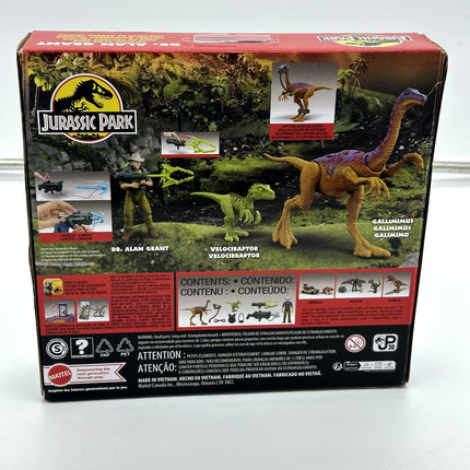 93 Classic Jurassic Park Dr. Alan Grant Dinosaur Figures Mattel MIB BOX