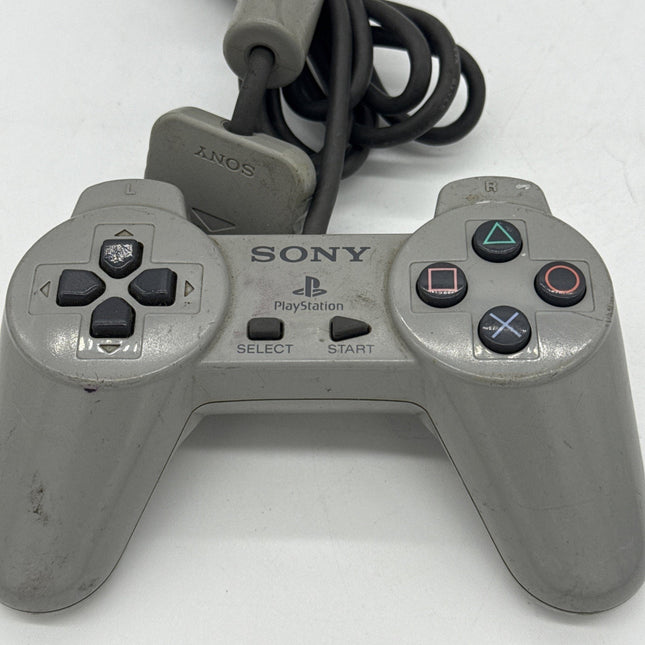 Sony PSOne PS1 SCPH-110 Controller OEM Genuine White Analog Wired Cleaned