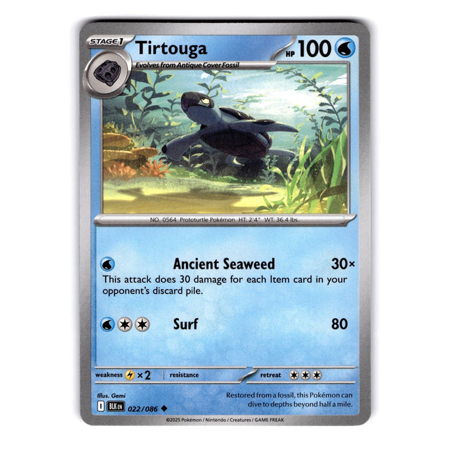 Tirtouga Uncommon SV: Black Bolt 022/086 NM