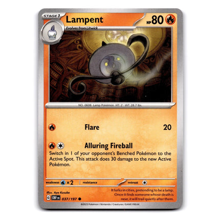 Lampent Common SV03: Obsidian Flames 037/197 NM