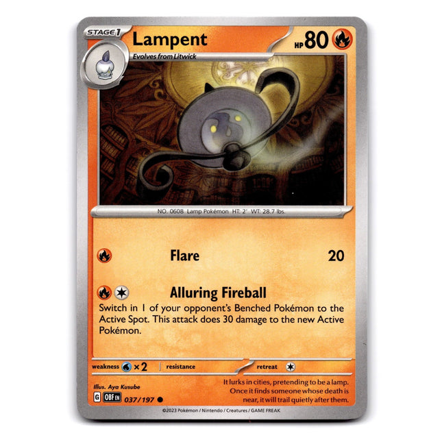 Lampent Common SV03: Obsidian Flames 037/197 NM
