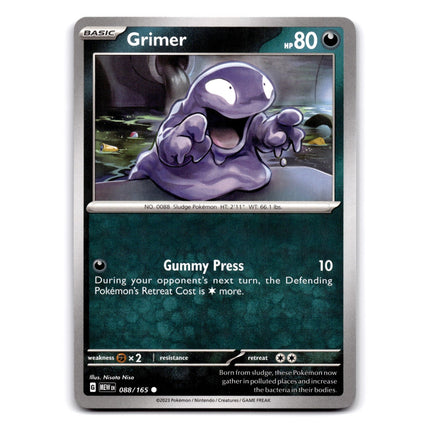 Grimer Common SV: Scarlet & Violet 151 088/165 NM